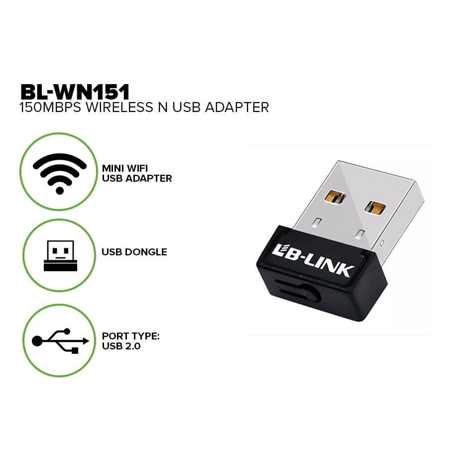 Fast & Reliable Wifi Receiver | 150 Mbps Mini USB Adapter | Ideal for Streaming & Gaming