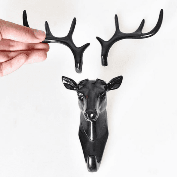 Elegant Deer Head Wall Hook | Decorative Antler Design | Stylish Hanging Solution