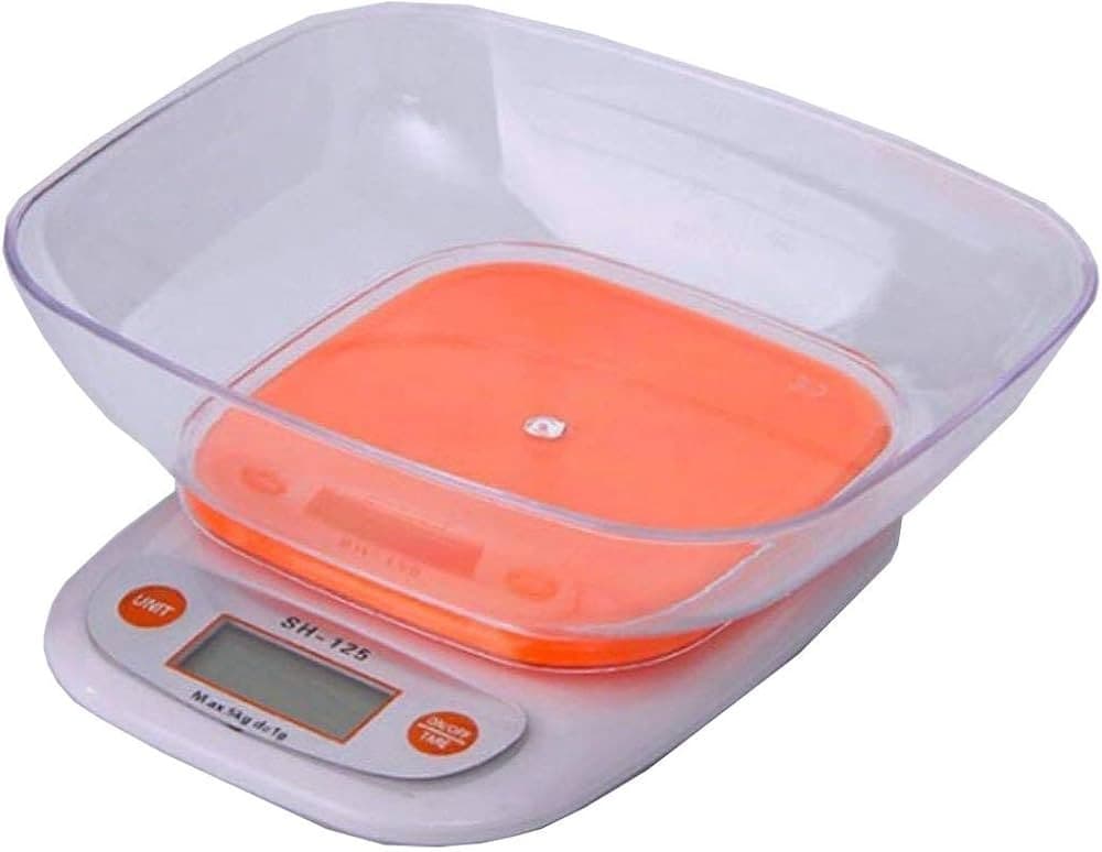 Digital Kitchen Weighing Scale 1g / 5Kg Accuracy | Electronic Food Weight Scale with Tray & LCD Display | Kitchen Scale Machine Multi Color