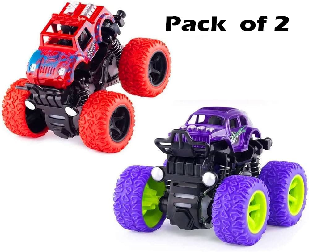 Monster Truck Friction Powered Car Toy | Off-Road Vehicle for Kids