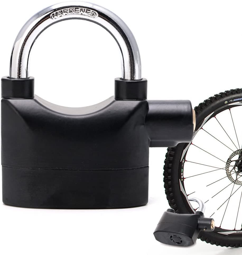 Anti-Theft Motion Sensor Alarm Lock | Hardened Steel Security Padlock | 110db Siren
