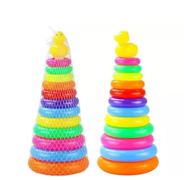 Color Ring Tower Baby | Educational Stacking Toy for Toddlers | Rainbow Colors