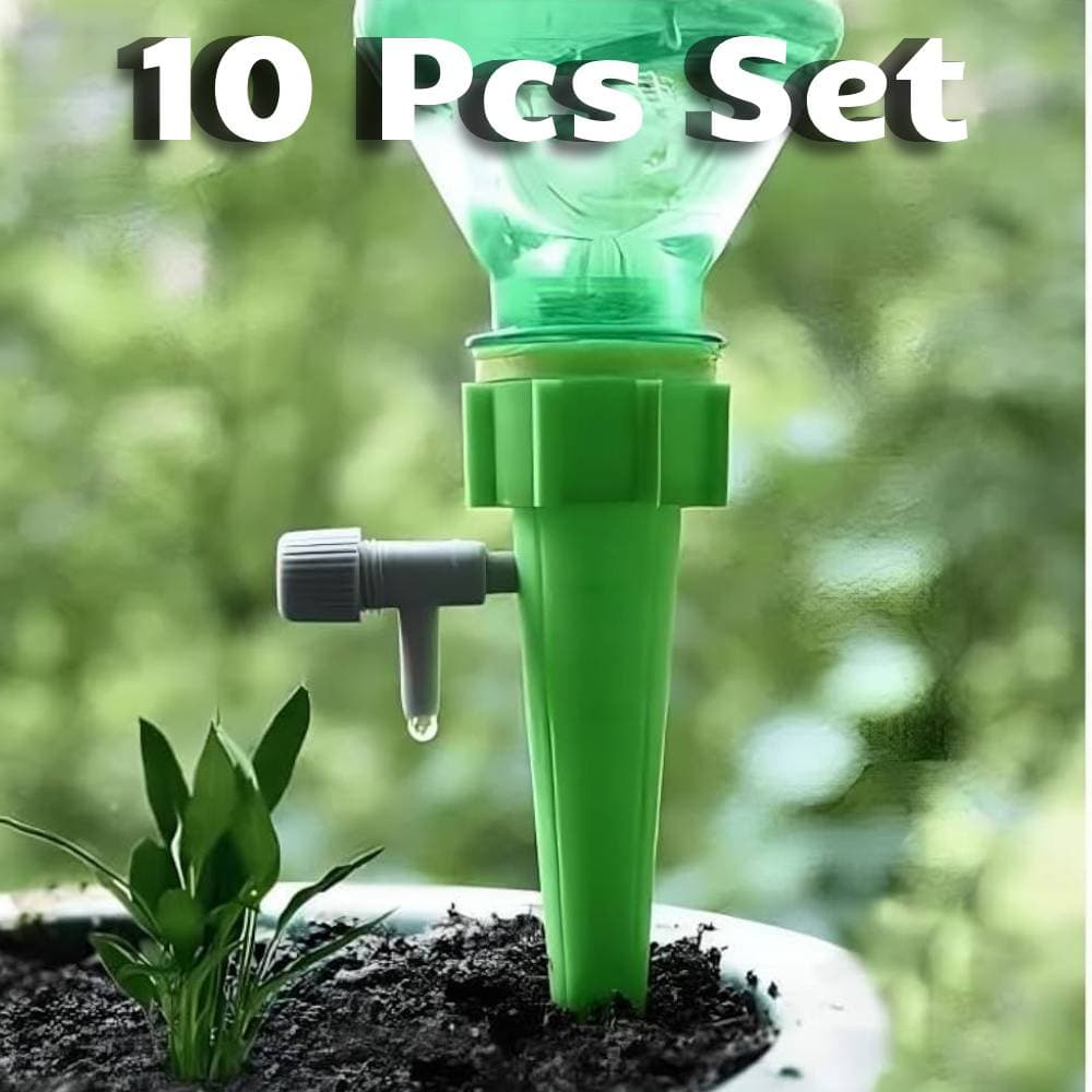 10 Pcs Self Watering Spikes | Auto Drip Irrigation System | Indoor & Outdoor Plant Care