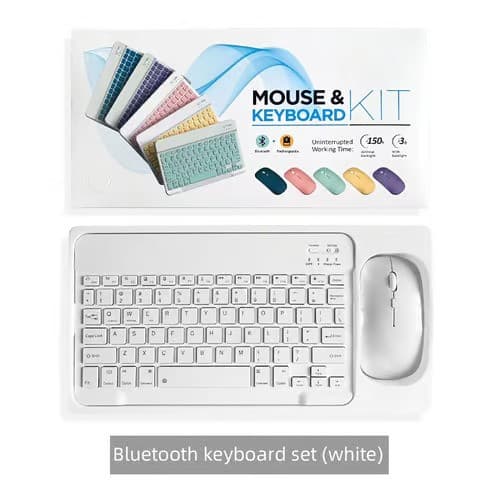 Wireless Bluetooth Keyboard and Mouse Set | Rechargeable Keyboard | Compact Design