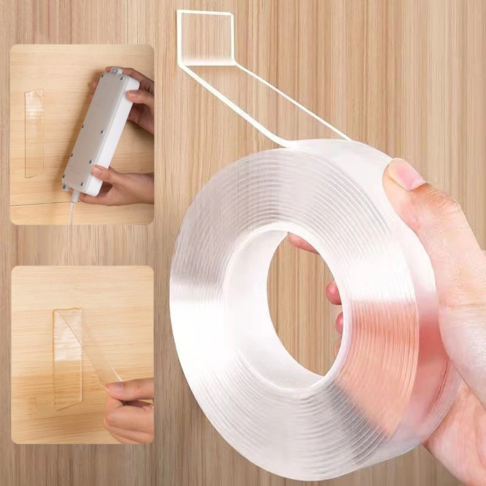 5M Reusable Nano Double Sided Tape | Strong Grip Transparent Mounting Tape | Universal Adhesive Tape