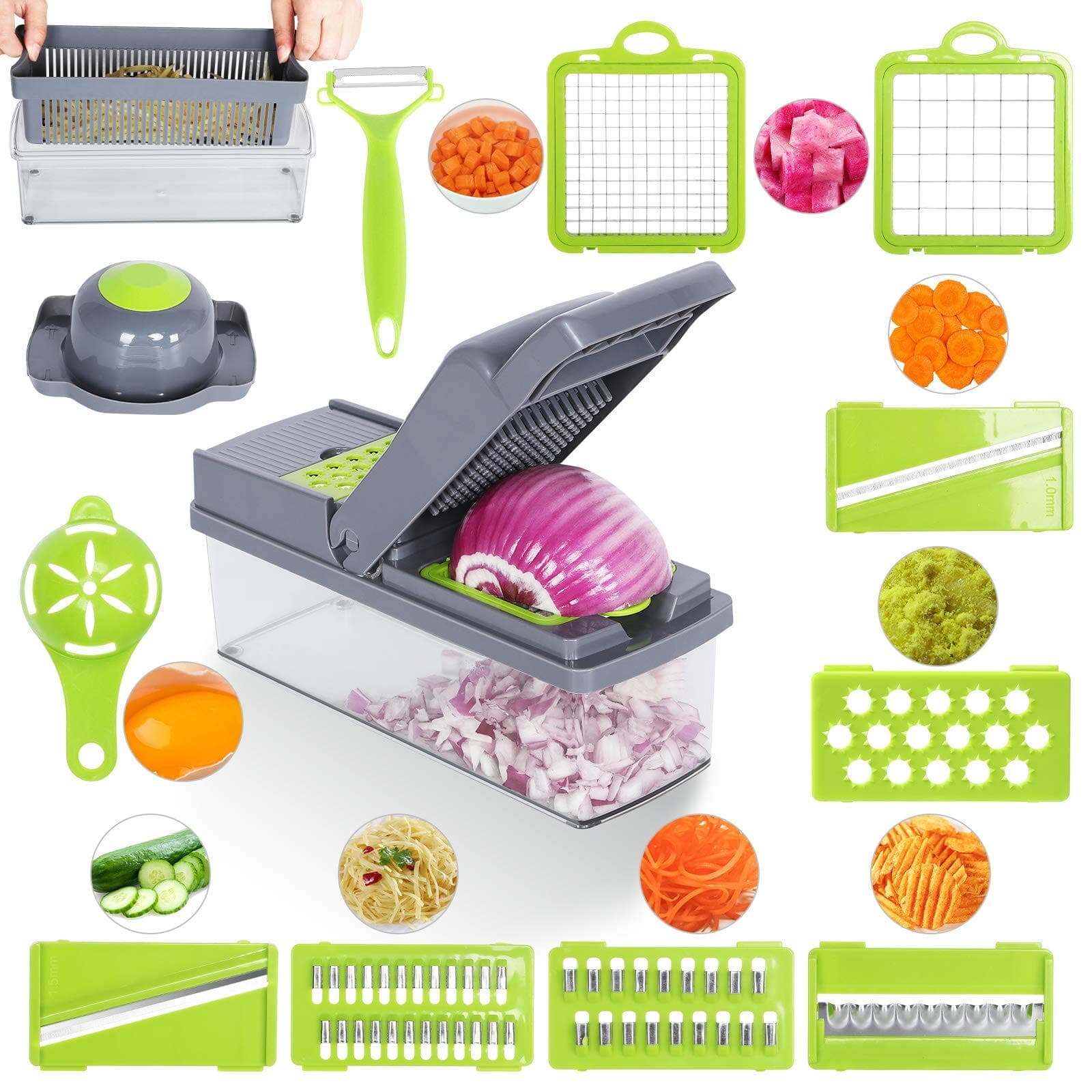 14 In 1 Multifunctional Vegetable Slicer | Chopper | Shredder | Dicer