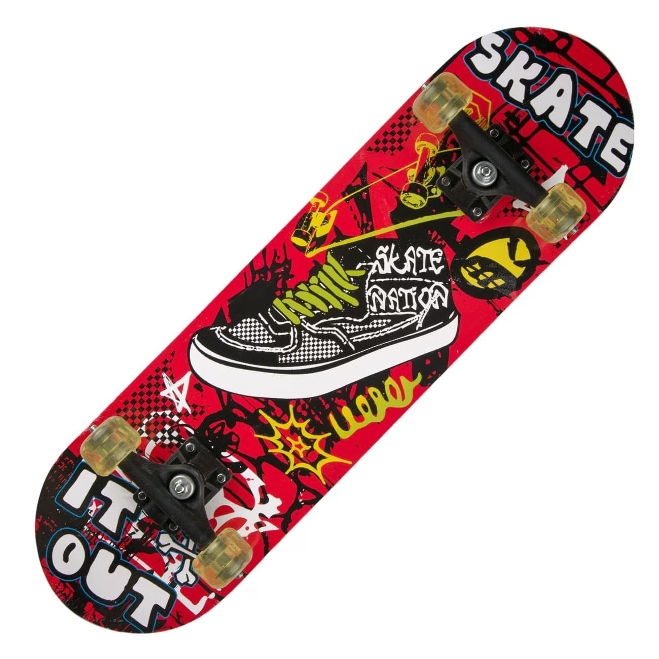 16-Inch Portable Skateboard | Lightweight Skateboard for Beginners | Durable and Easy to Carry