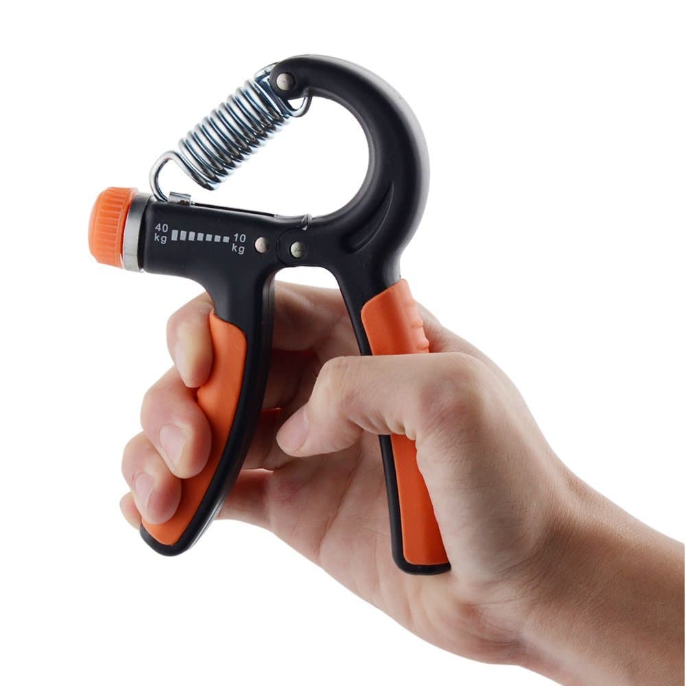 Adjustable Hand Grip Strengthener | Forearm Wrist Exerciser | Grip Trainer for Fitness