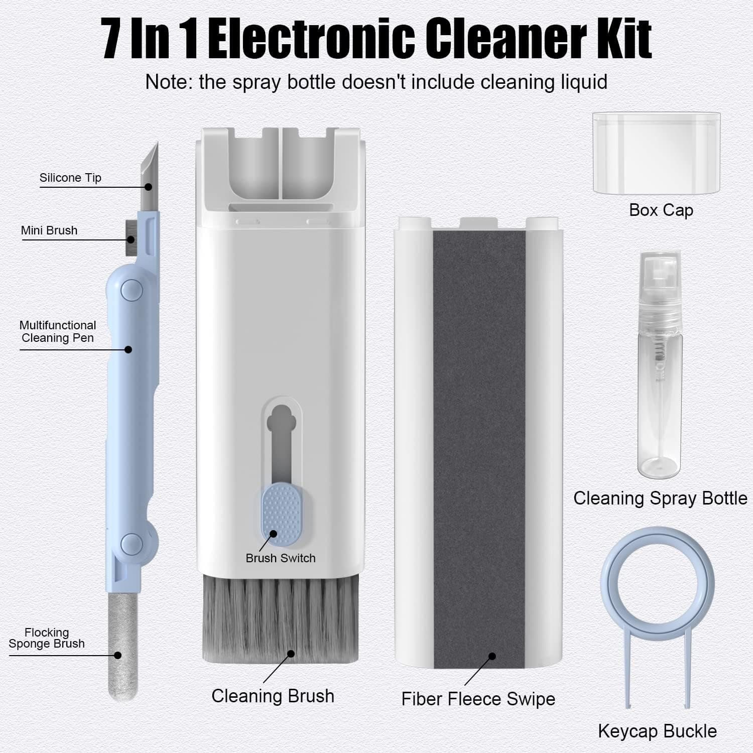 7-in-1 Electronic Cleaner Kit | Eco-Friendly Cleaning Solution for Electronics | Ultimate Cleaning Set