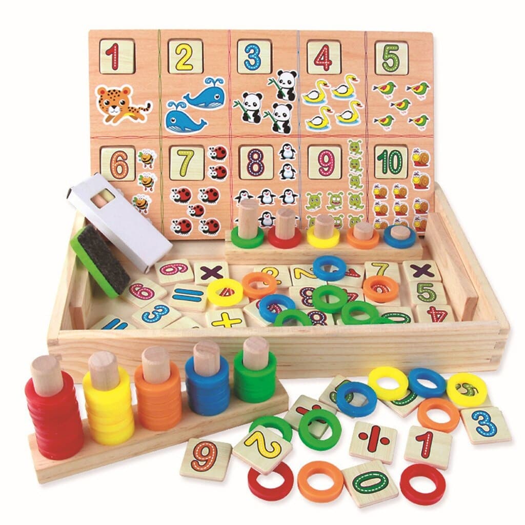 Donuts Number Crunching Abacus | Educational Math Toy for Kids | Black Board Learning Tool
