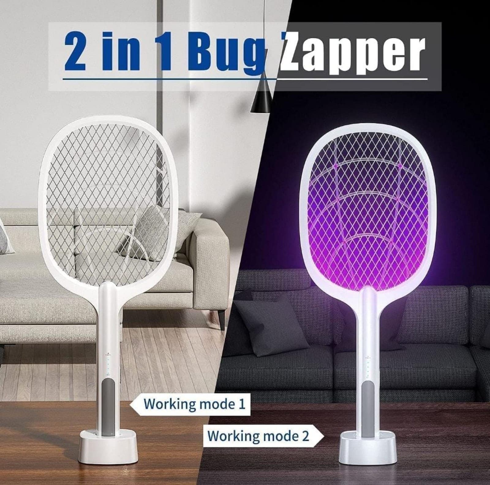 Automatic Mosquito Killer Racket | Rechargeable 1200mAh / 600mAh | Electric Mosquito Bat