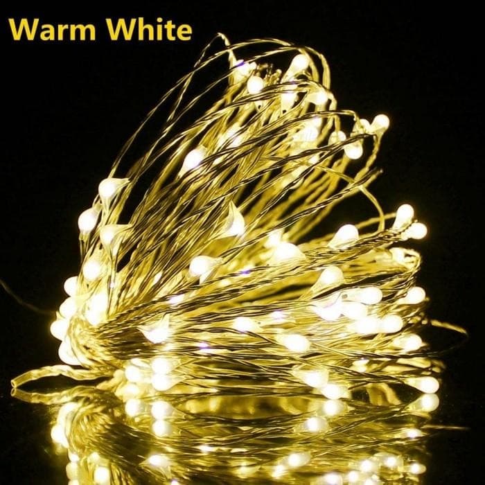 100 LED Waterproof Starry Fairy Lights | 10m Warm White Twinkle String Lights