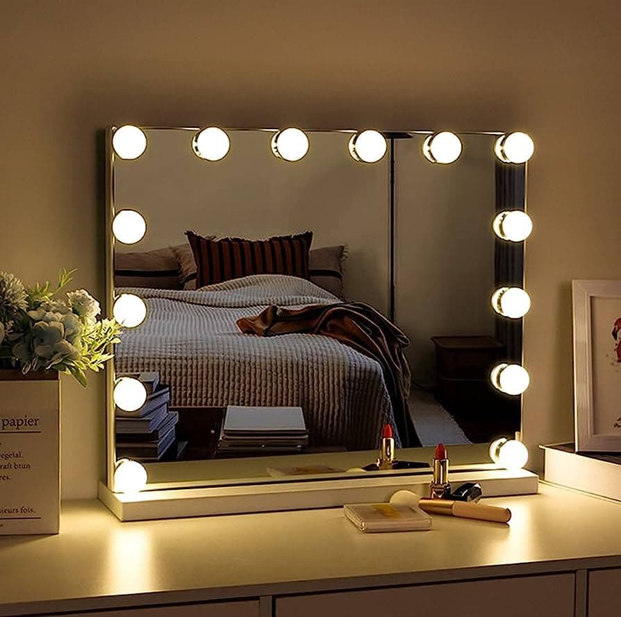 Hollywood Style LED Vanity Mirror Lights Kit | 10 Dimmable Bulbs | Makeup Lighting