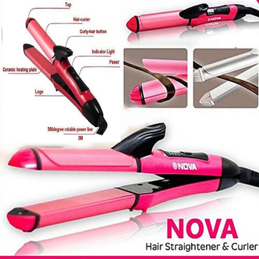Nova 2 in 1 Hair Straightener and Curler | Hair Styling Tool