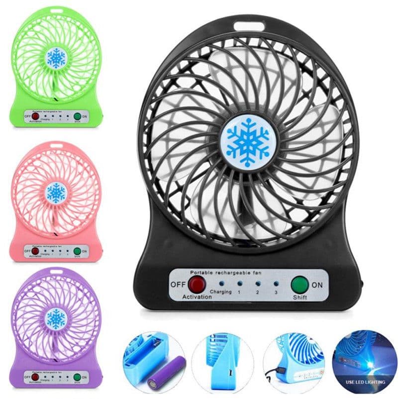 Portable Mini Rechargeable Fan | Compact Handheld Fan | USB Rechargeable Fan