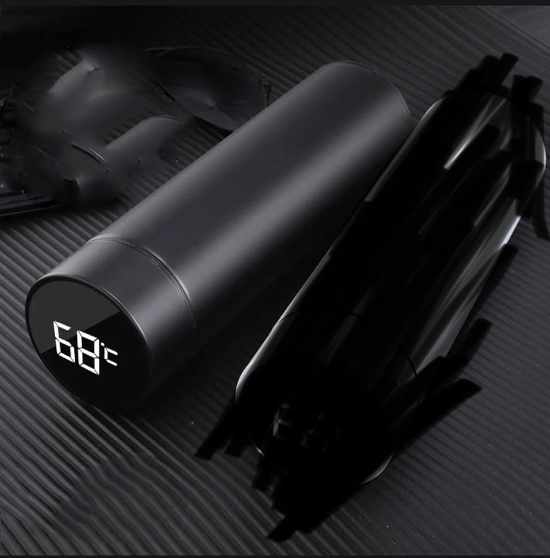 500ml Stainless Steel Digital Thermos Bottle with LED Display | Insulated Drink Container | Travel Mug