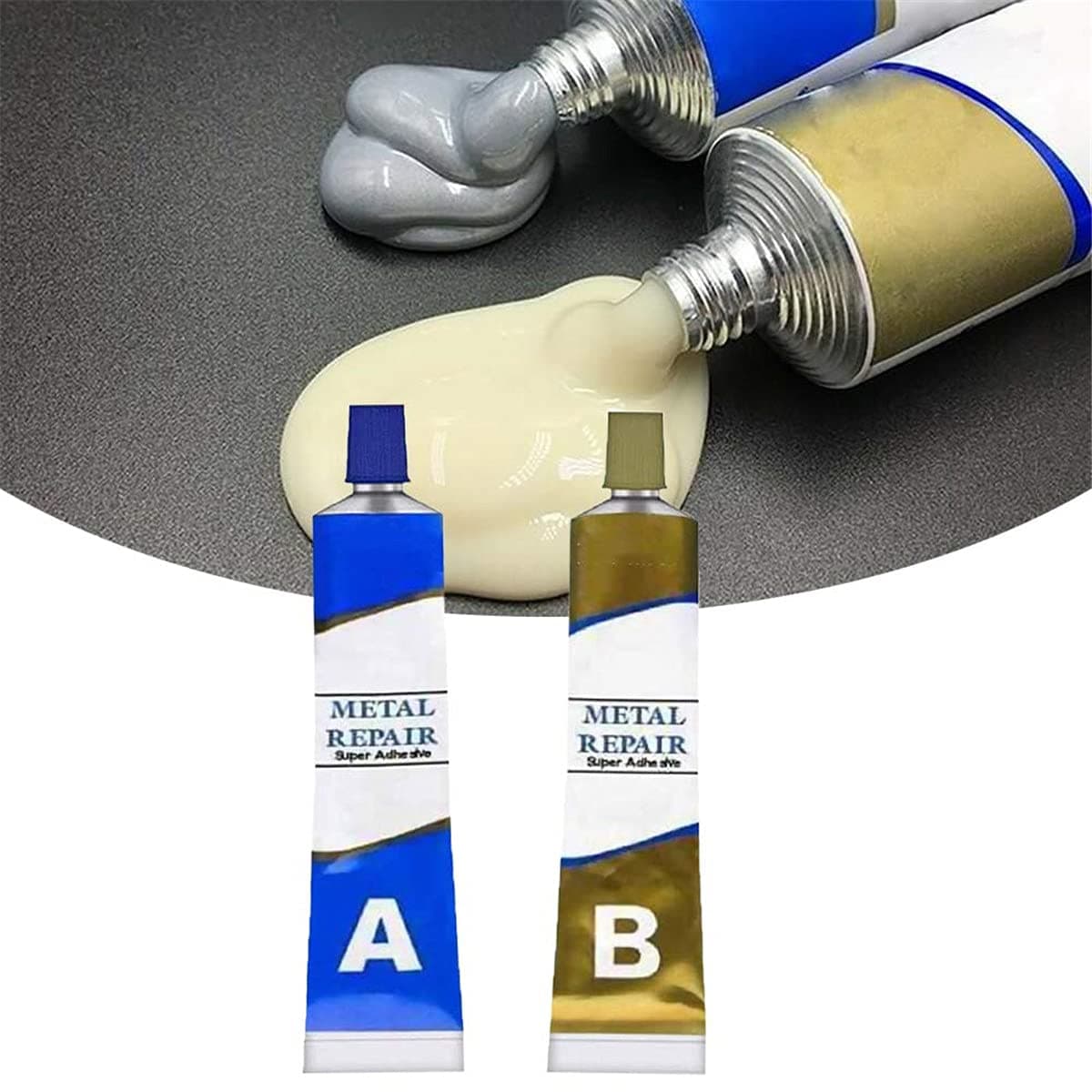 Industrial Heat Resistant Repair Paste Glue | Cold Weld Metal Adhesive | Strong Adhesion