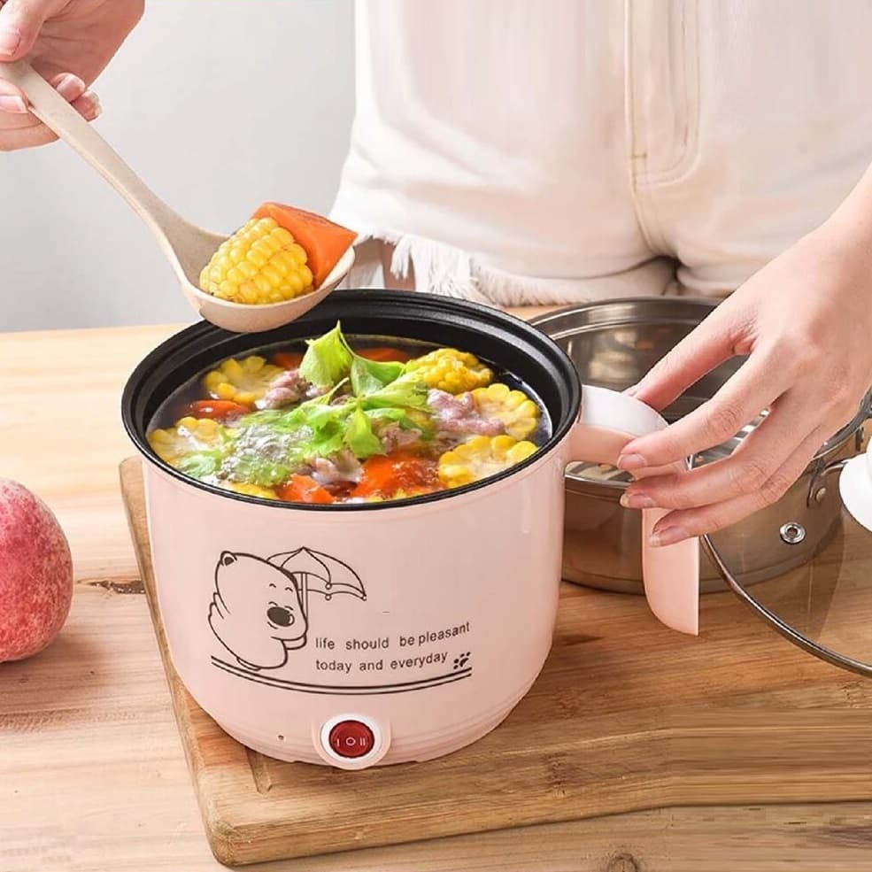 Electric Cooking Pot | Multi-Function Cooker | Egg Boiler | Food Steamer