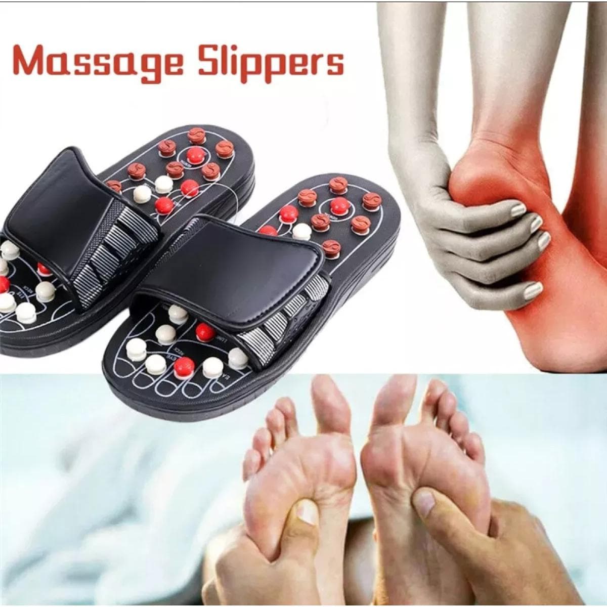Acupressure Massage Slippers For Pain Relief And Improved Blood Circulation