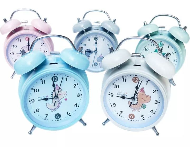 Alarm Clock With Twin Bell (Medium) | Analog Twin Bell Clock | Loud Wake Up Alarm for Bedroom
