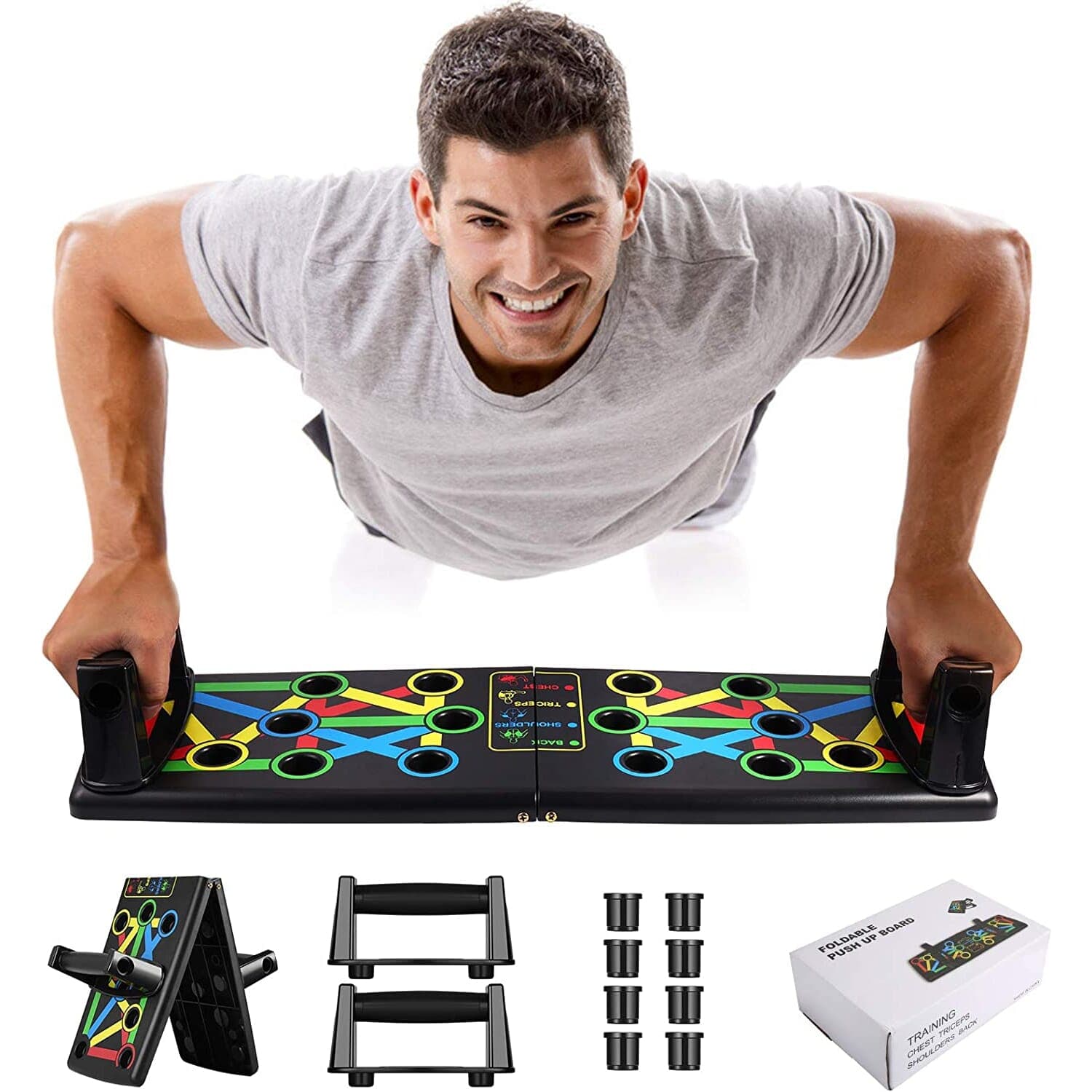 14 in 1 Foldable Push Up Board | Portable Home Workout Equipment | Exercise System