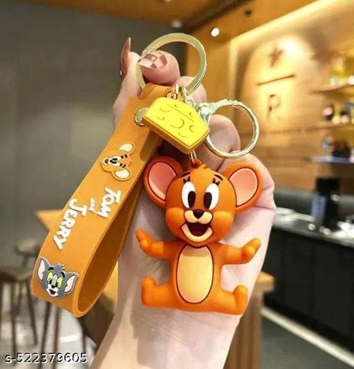 Cartoon 3D Silicone Keychain | Cute Key Ring for Boys & Girls | Fun Bag Charm