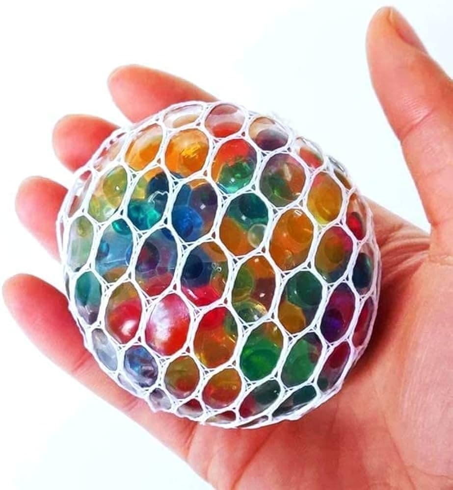 Anti-Stress Squishy Mesh Ball Toy | Stress Relief Squeeze Ball for Kids and Adults