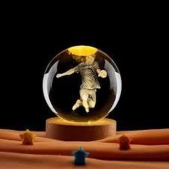 3D Crystal Ball Night Stand Lamp | Moon | Galaxy | Lord Krishna | Lord Ganesh | Unicorn Horse