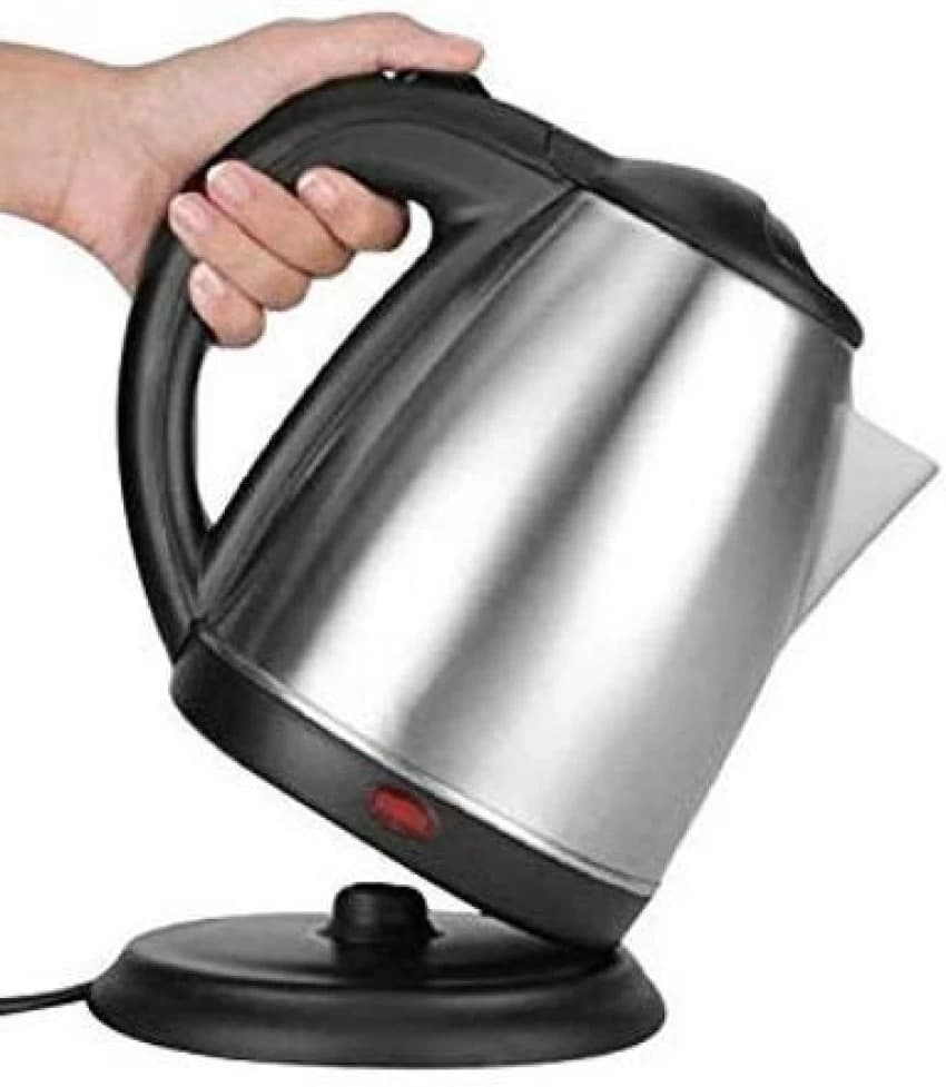 1.8L Stainless Steel Electric Kettle, Auto Fast Boil Feature (Silver)