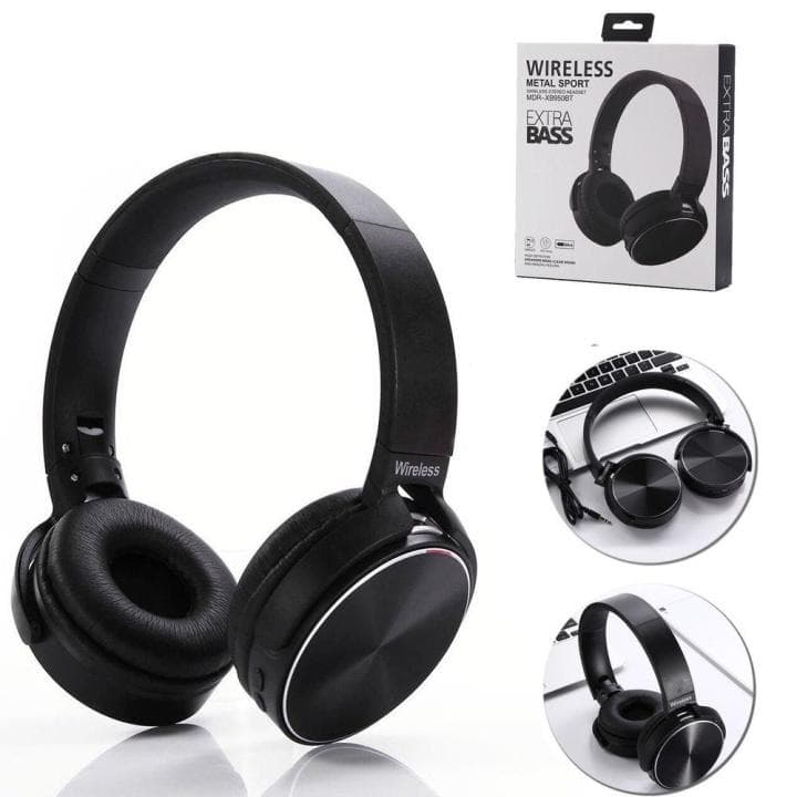 Wireless Headphones | Over-Ear Bluetooth Headset | Extra Bass with Microphone