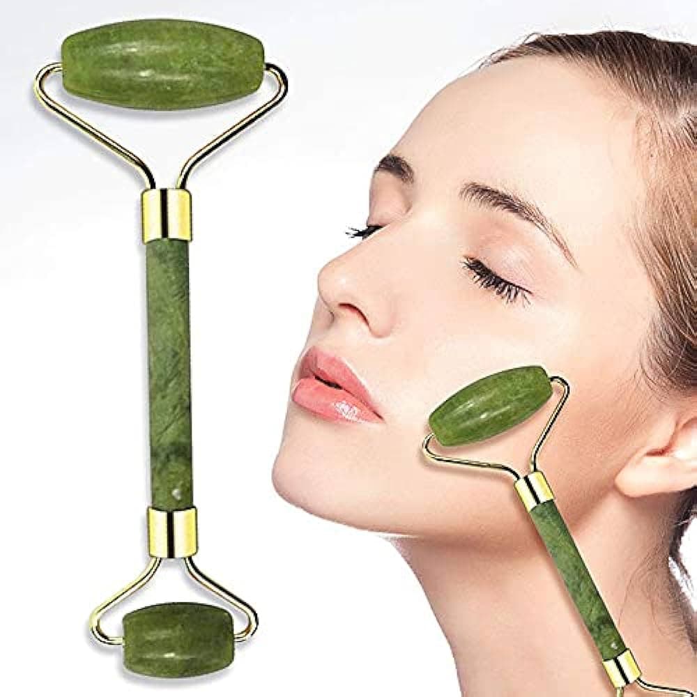 3D Jade Roller and Gua Sha Tools Set | Face and Body Massager