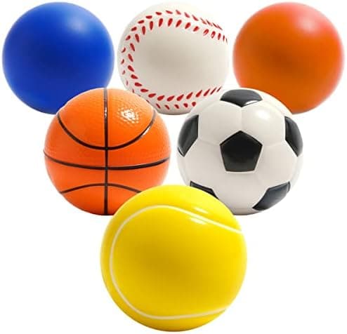 6 Pcs Soft Foam Sports Ball Set for Kids | Stress Relief Toys | Baby and Toddler Playtime