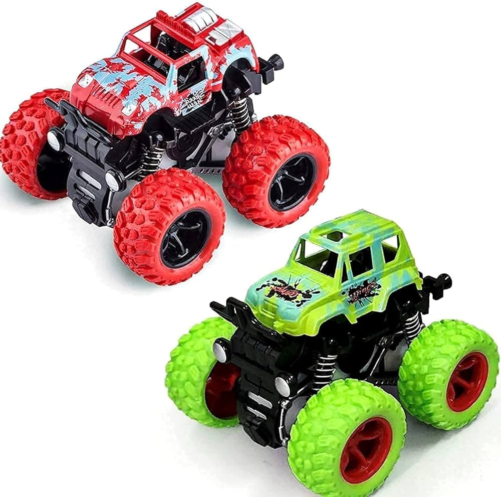 Monster Truck Friction Powered Car Toy | Off-Road Vehicle for Kids