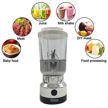Nima 2 in 1 Mixer Grinder | Mini Mixer with Juicer Jar | Compact Kitchen Appliance