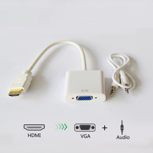 HDMI to VGA Converter | Video Adapter with Audio Cable