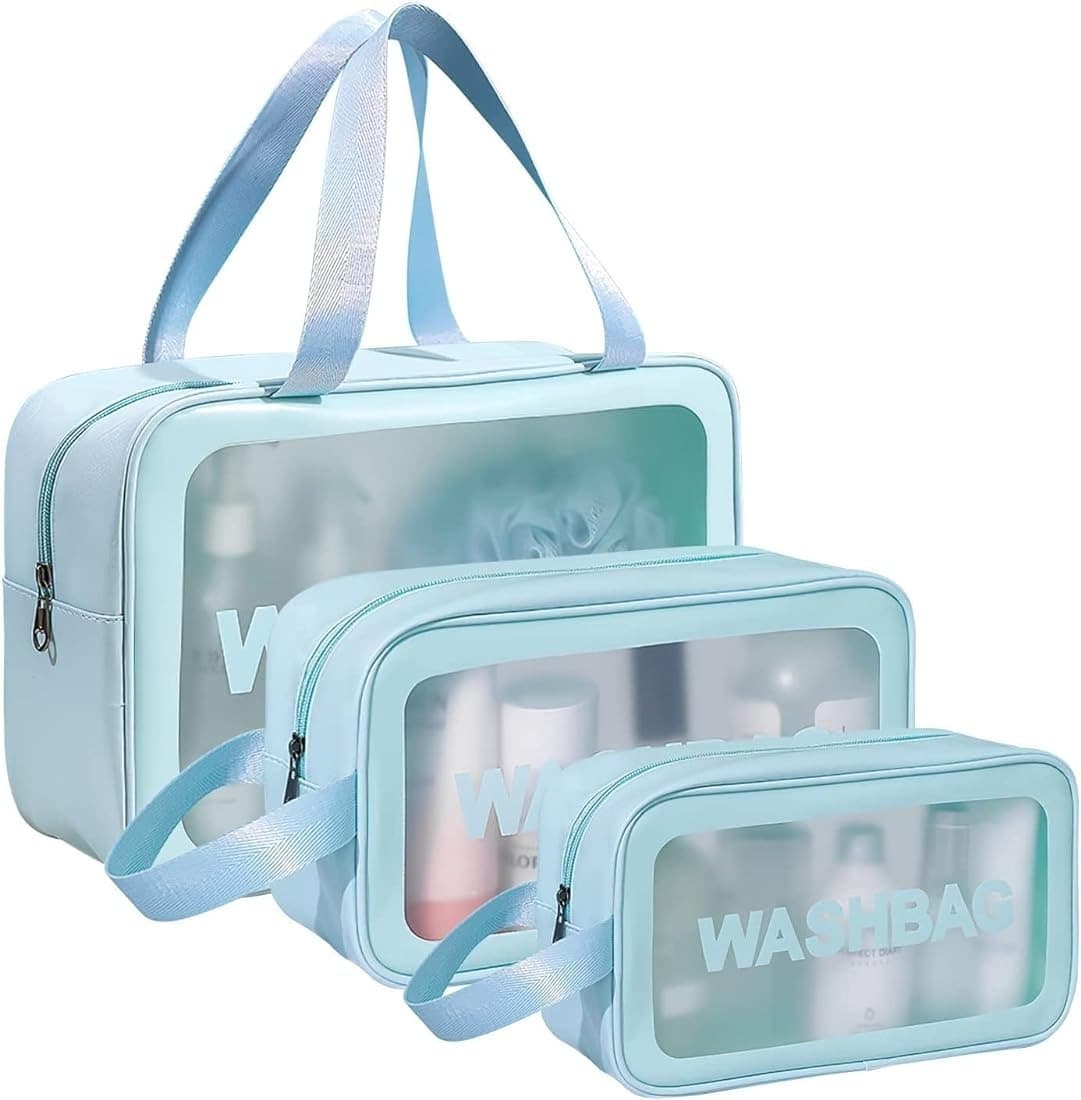 Waterproof Transparent Travel Bag | Large See-Through Storage Bag for Travel & Beach