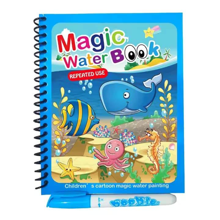 Reusable Drawing Book for Kids | Magic Water Drawing Board | Educational Toy