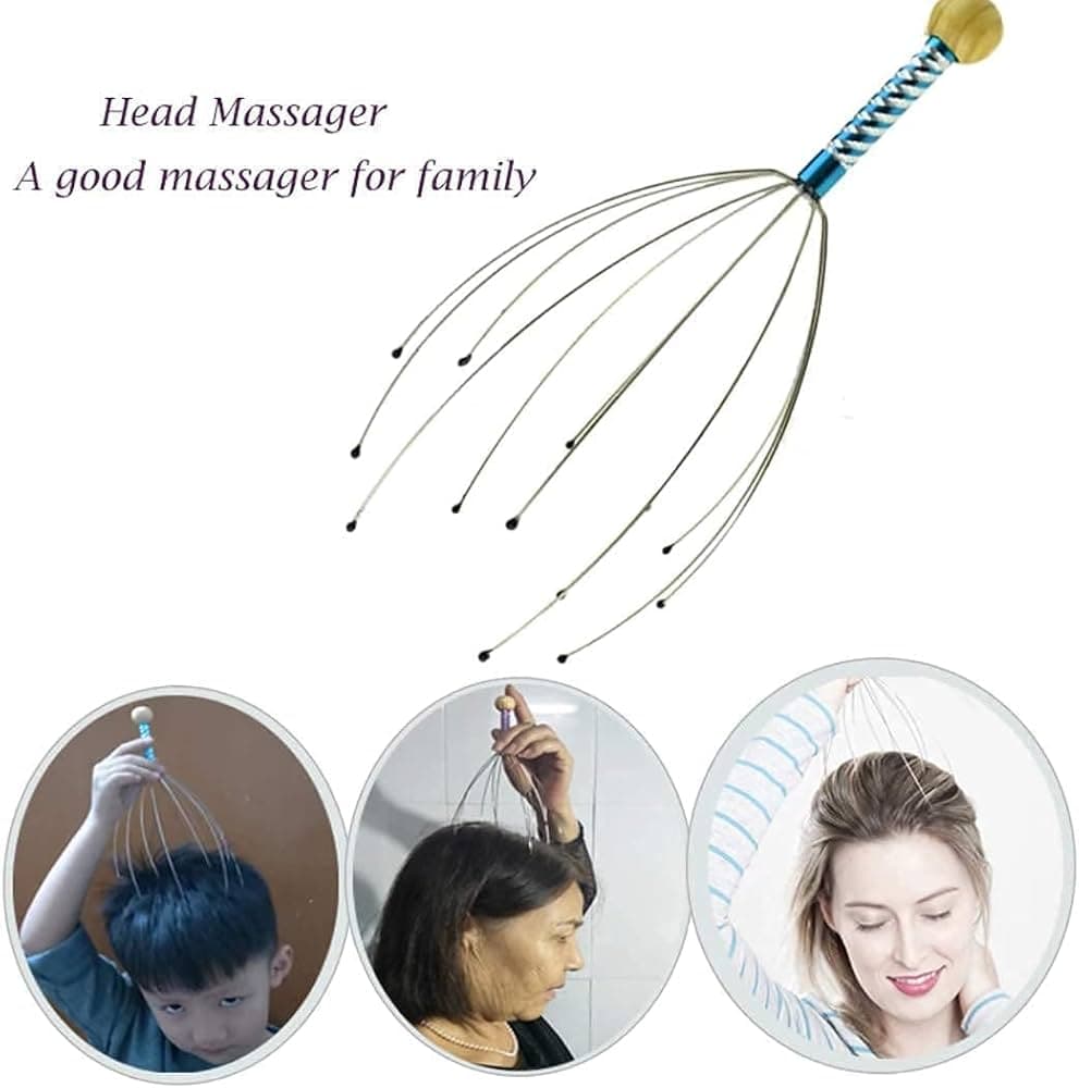 Octopus Head Massager | Scalp Relaxation Tool | Stress Relief