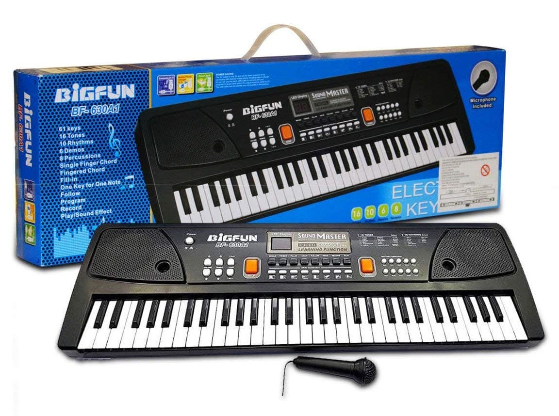 61 Keys Bigfun Electronic Piano Keyboard with Mic – BF-630A1