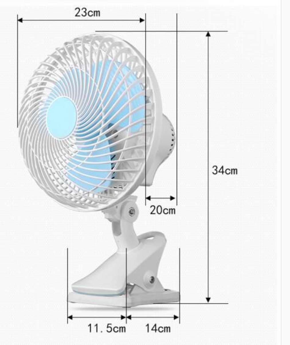 Portable Mini Clip Fan | Adjustable Speed Table Fan
