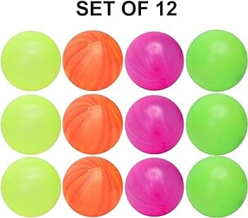 12 Pcs Colorful Plastic Balls for Kids | Durable Play Balls | Safe Ball Pit Toys