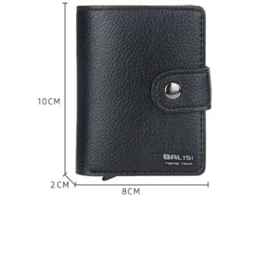 PU Leather Business Card Holder | Slim Unisex ID & Credit Card Wallet