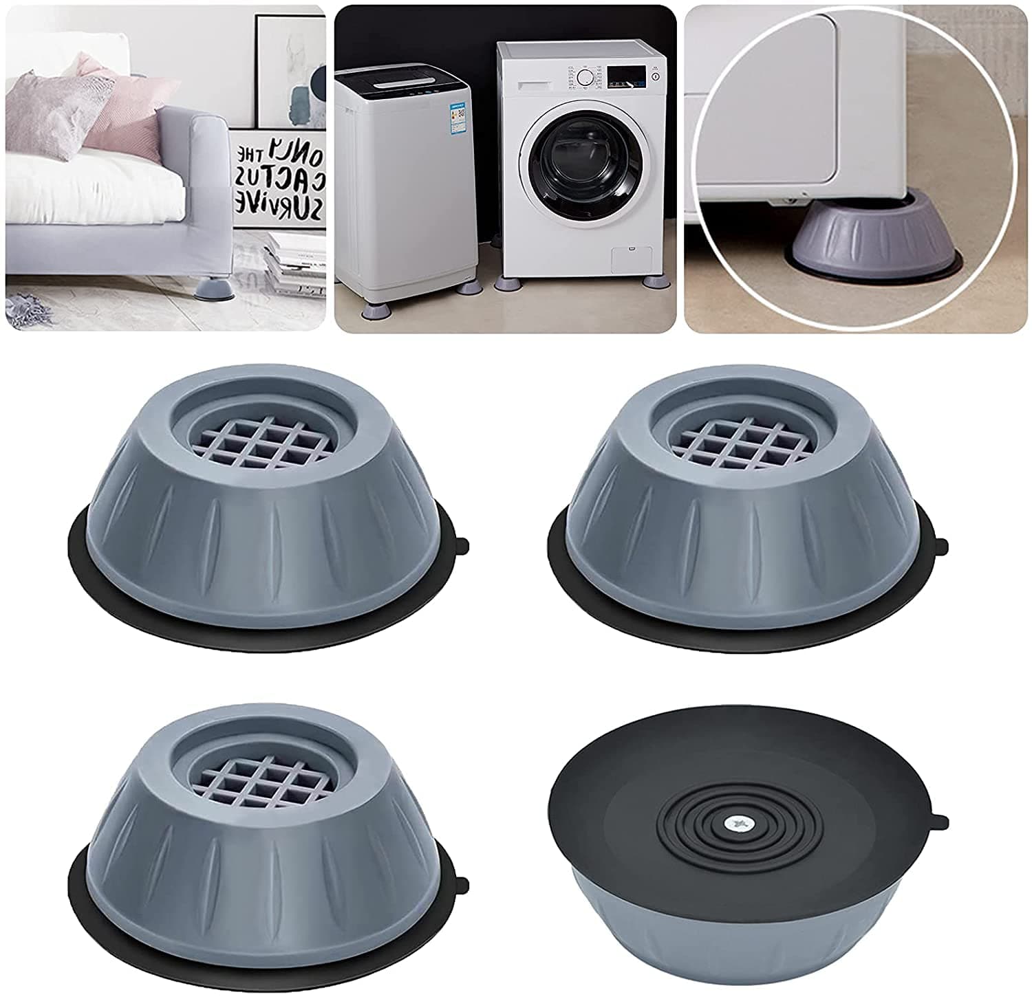 Anti Vibration Non-Slip Feet Pads | Rubber Shock Absorber for Appliances