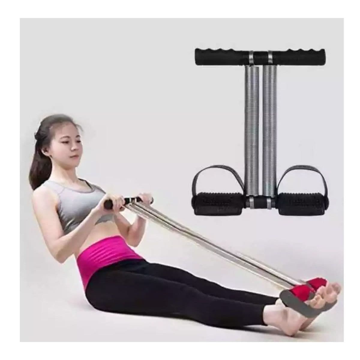 Double Spring Tummy Trimmer – Home Workout Equipment for Abs, Core, and Fitness