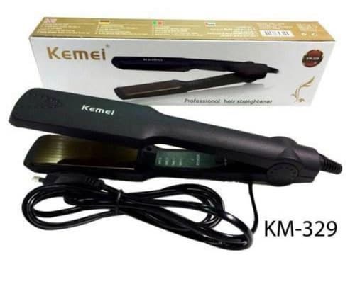 Kemei KM-329 Hair Straightener | Professional Ceramic Flat Iron | Fast Heating Hair Styler