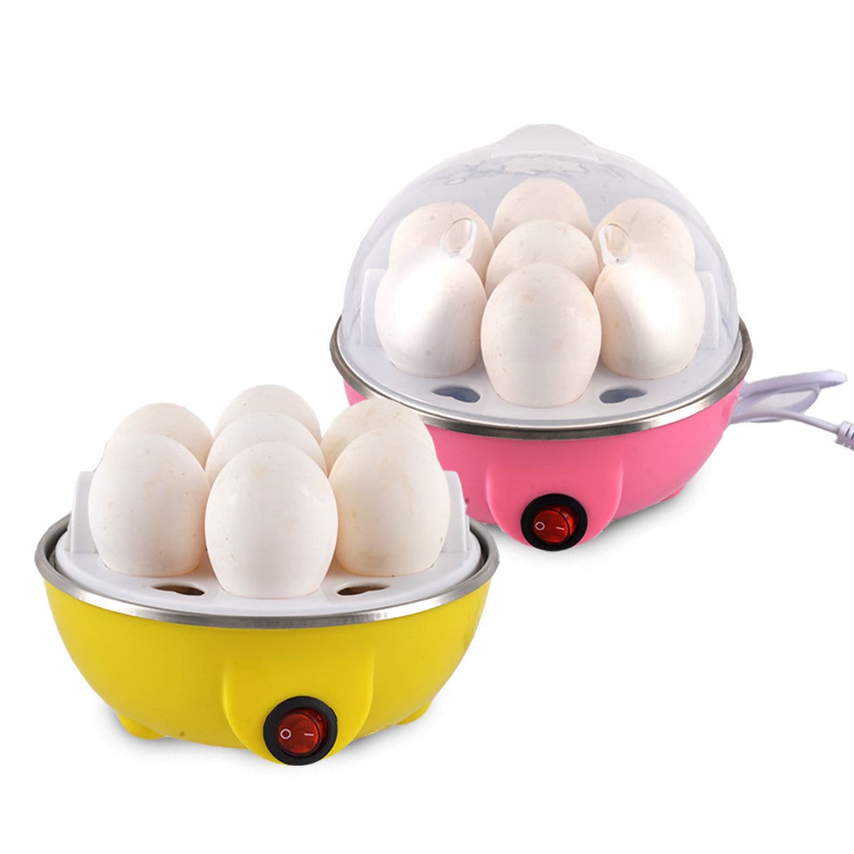 Electric Egg Cooker with Auto-Off Function | Multi-Function Boiling & Steaming Appliance