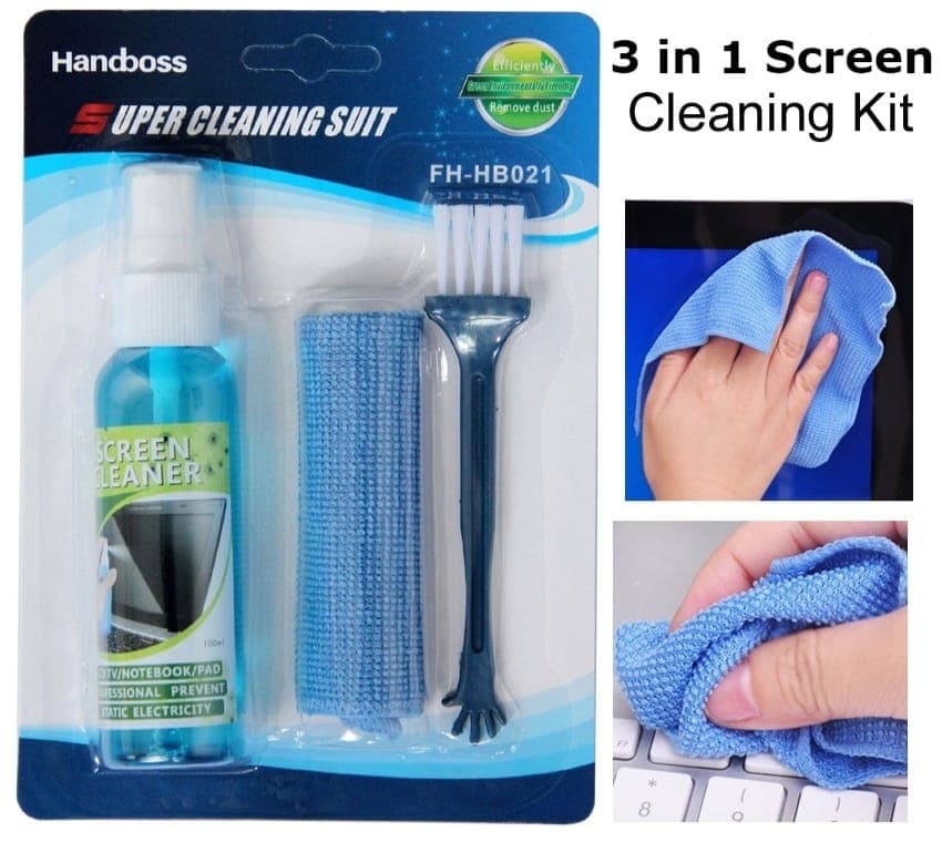 Screen Cleaning Kit for Laptops, Mobiles, and TVs | Anti-Static Solution | 100ml