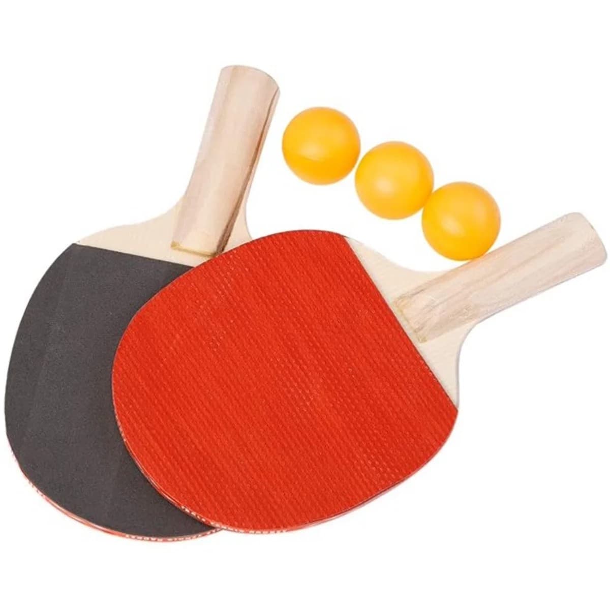 Table Tennis Racket Set | Indoor and Outdoor Play | 2 Rackets and 3 Balls