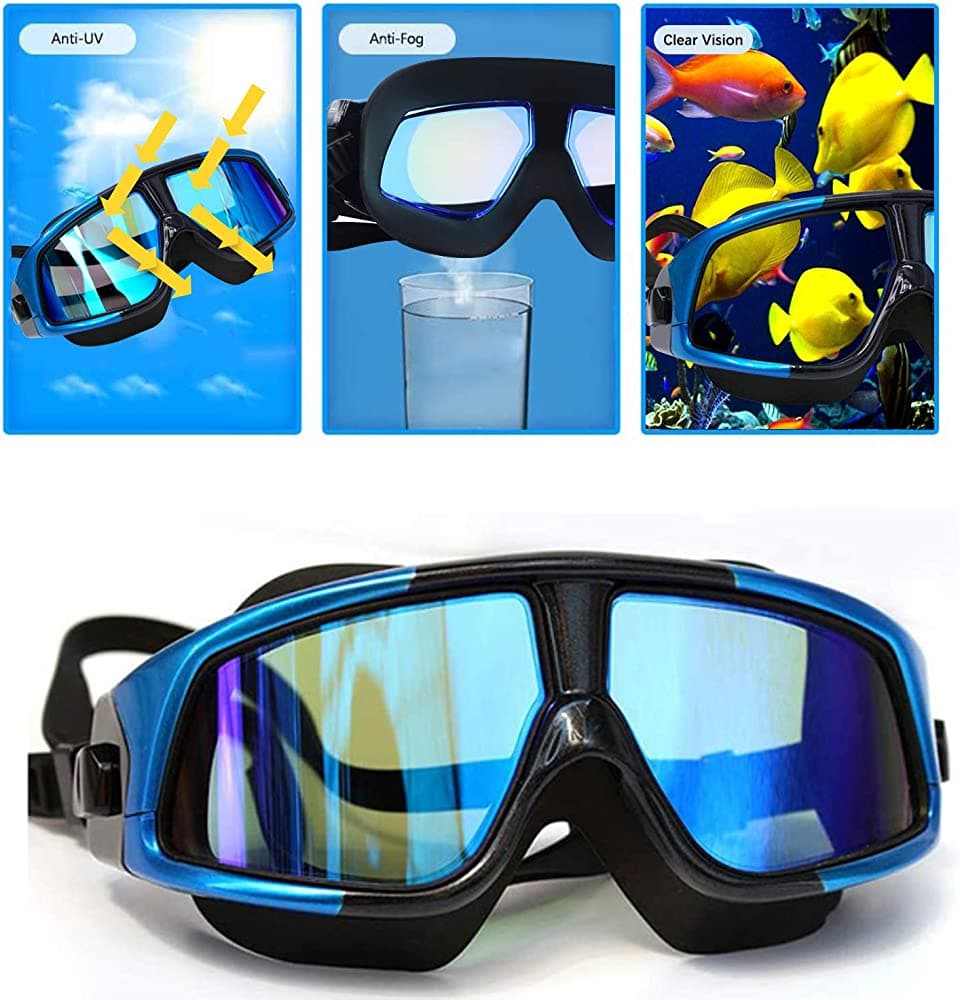 UV Protection Electro-Plated Unisex Swimming Goggles