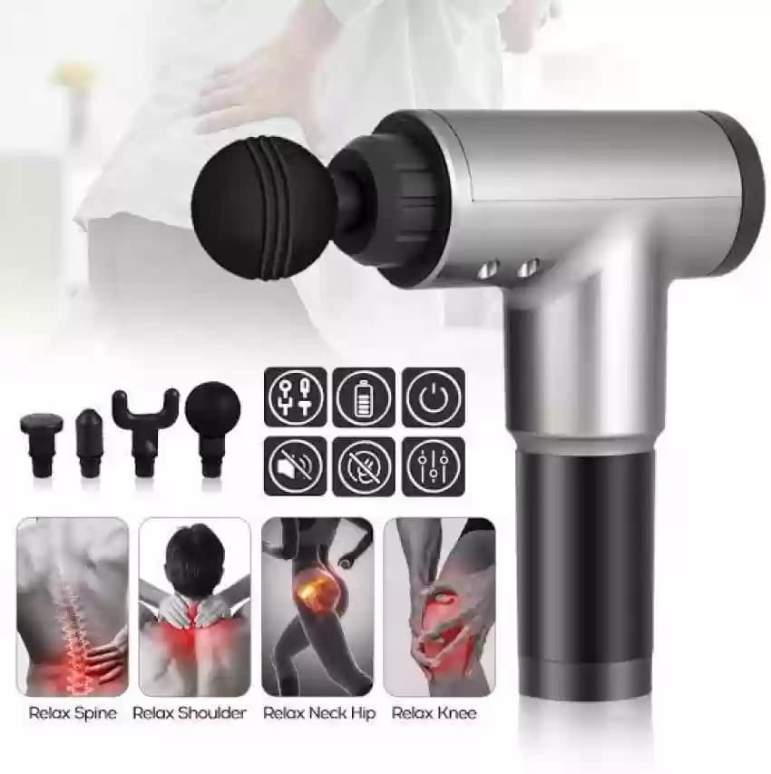 Electric Massage Gun | Deep Tissue Muscle Massager | High Frequency Pain Relief for Body & Fitness Recovery